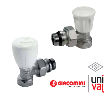 Giacomini 1/2'' Köşe Radyatör Vanası Tip:705