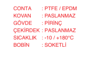 Unox 11/2'' N.A. Buhar Selenoid Valfi